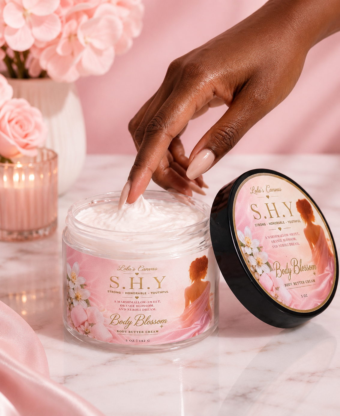 S.H.Y. Body Blossom — Love Don't Be Shy Inspired Scented Body Butter | Lola's Canvas - Lola’s Canvas