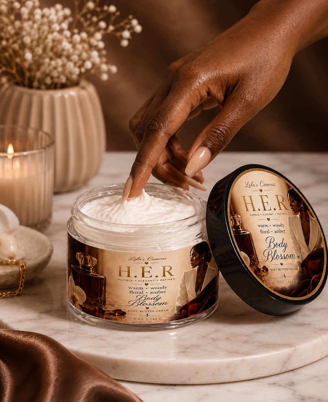 H.E.R. Body Blossom — Delina Exclusif Inspired Scented Body Butter | Lola's Canvas - Lola’s Canvas